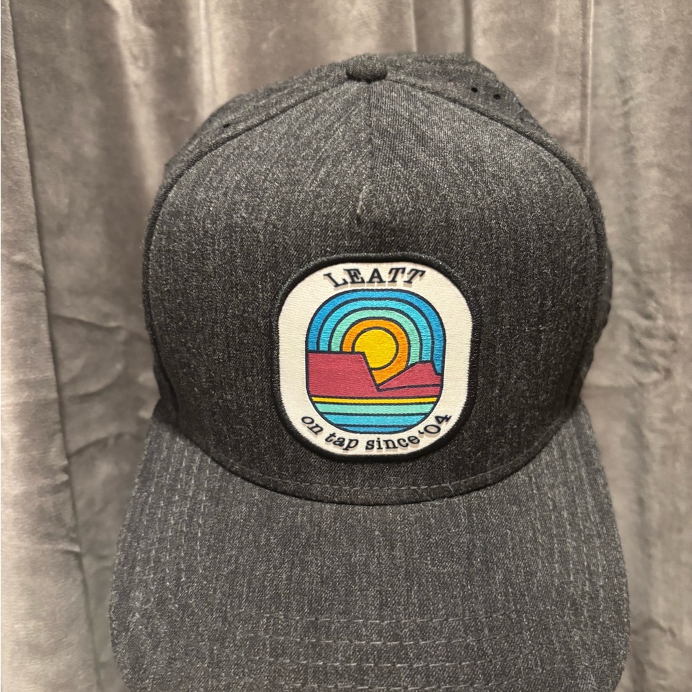 Gray Cap with Colorful Patch